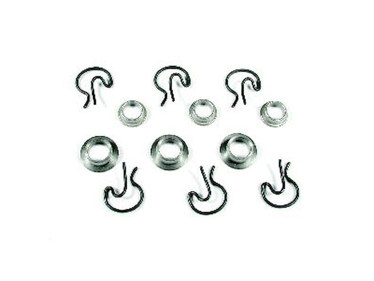 V-Gate 2 Shifter Rod Steel Bushings and Spring Clips, 7/pkg.
