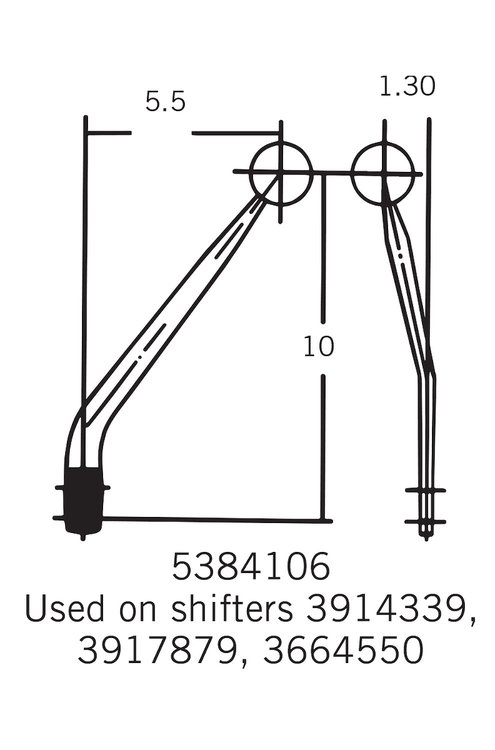Competition/Plus 4-Speed Shifter for Chevy Camaro/Nova and Pontiac Firebird/Tempest [Natural Aluminum Stick, White Knob]