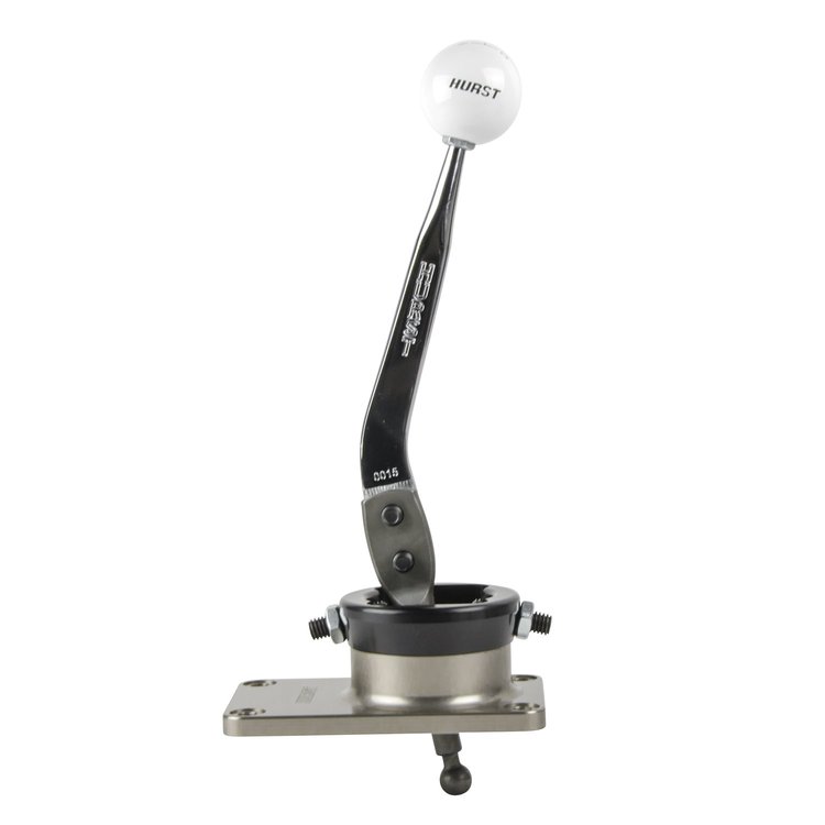 Billet/Plus Short Throw Shifter for 1983-2004 Ford Mustang with Borg Warner T-5/T45 5-Speed [Chrome Stick, White Knob]