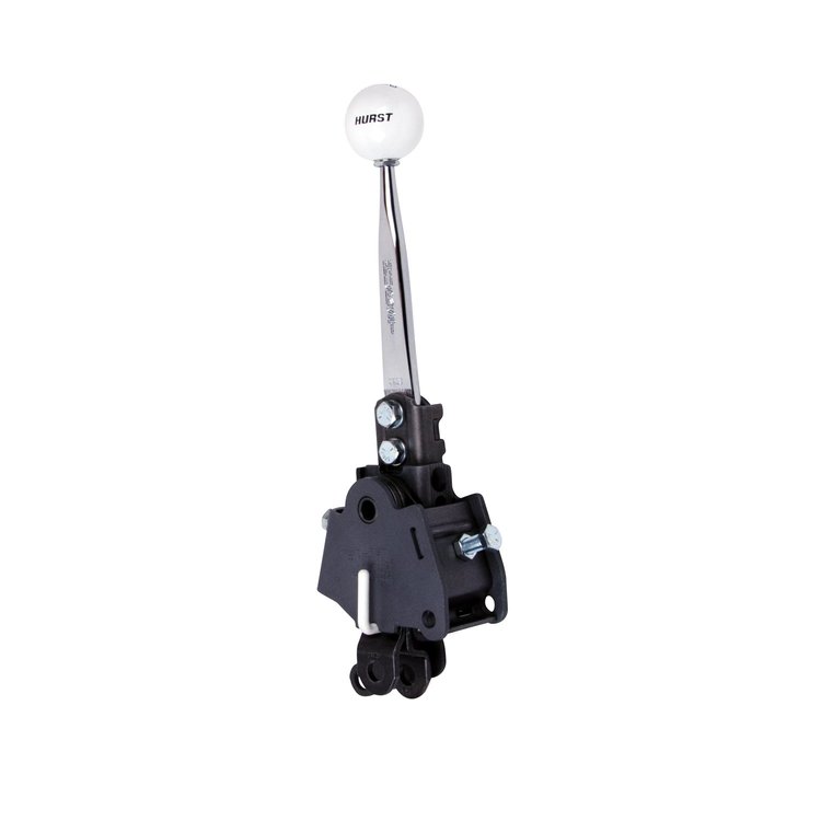 Competition/Plus 4-Speed Shifter for Chevy Corvette and 1982 Camaro/Firebird Torque Tube [Natural Aluminum, White Knob]