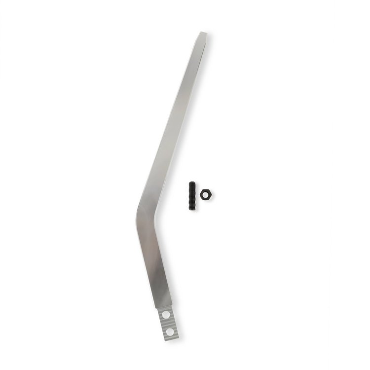 Billet Shifter Stick, 16 in. Tall, for 3/8-16 Threaded Handles and Knobs [Raw Aluminum]