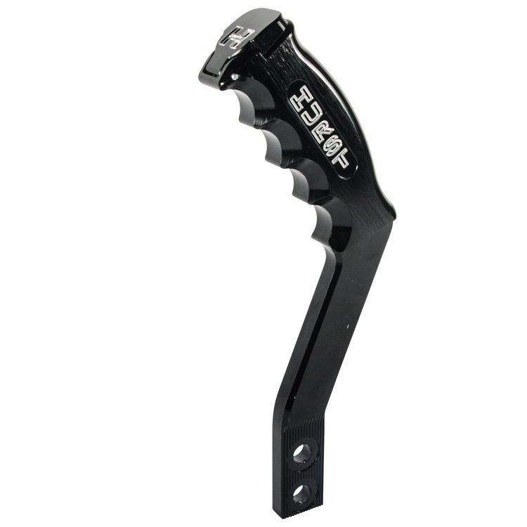 Nitro Stick Shift Handle with 12V Switch for Two-Bolt Attachment Shifters [Anodized Black Billet Aluminum]