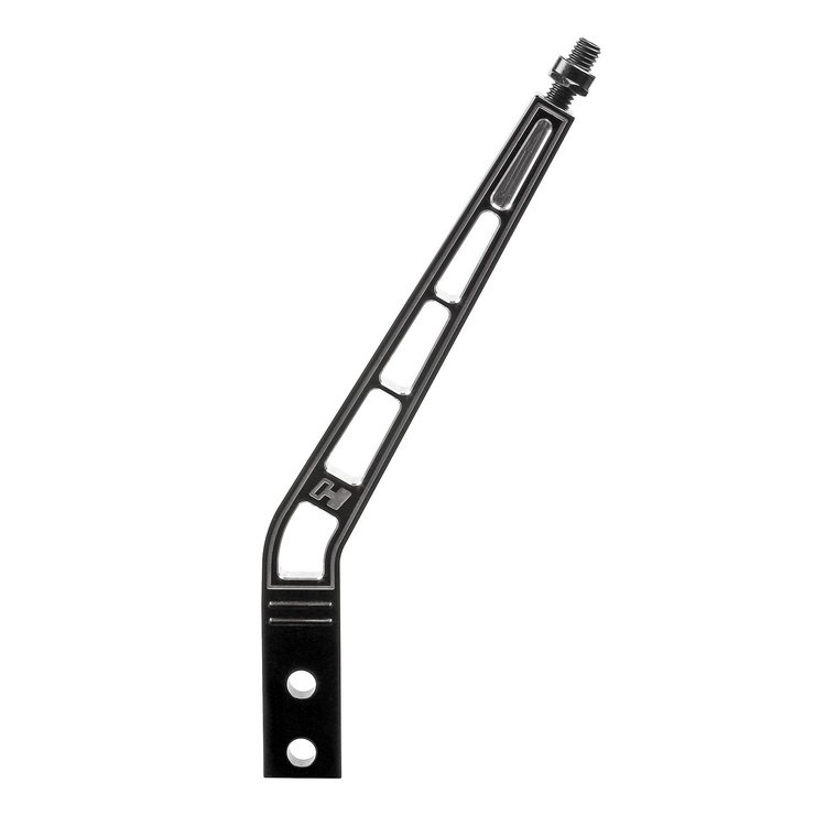 Billet/Plus Shifter Stick, Lay-Back Design, 10 in. Tall, for Two-Bolt Attachment Shifters [Black Anodized Machined Aluminum]