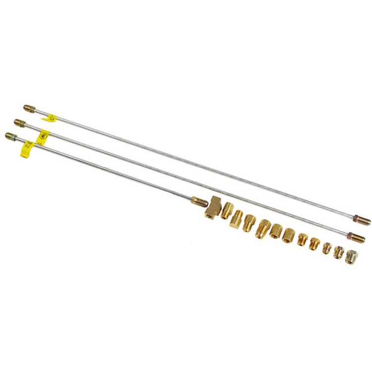 Roll Control Installation Kit Includes Brake Lines and Various Brass Fittings