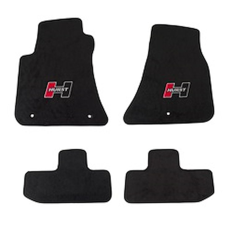 Red Logo Front / Rear Floor Mat Kit for 2008-2015 Challenger 2008-2015 Challenger