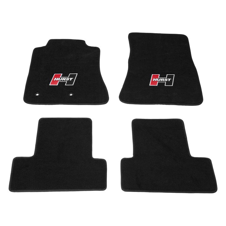 Hurst 4-Piece Floor Mat Set 2015-18 Ford Mustang