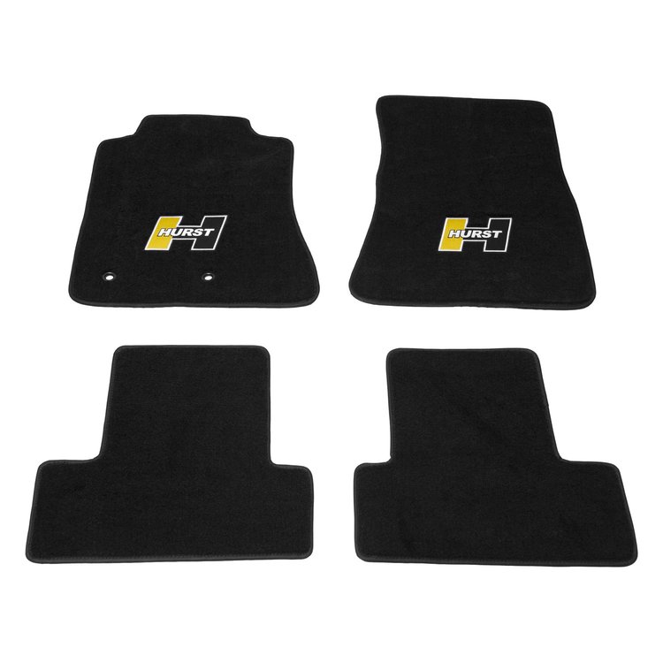 Hurst 4-Piece Floor Mat Set 2015-18 Ford Mustang