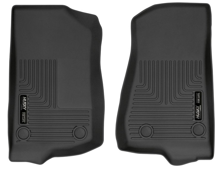 13021 WeatherBeater Front Floor Liners Fits Select Jeep Wrangler and Select Jeep Gladiator [Black]
