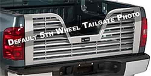 5th Wheel Style Flo-Thru Tailgate w/Center Opening Latch Bright Dipped Anodized Aluminum