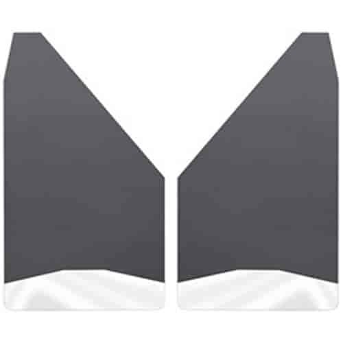 Universal Mud Flaps 14 Wide - Stainless Steel Weight
