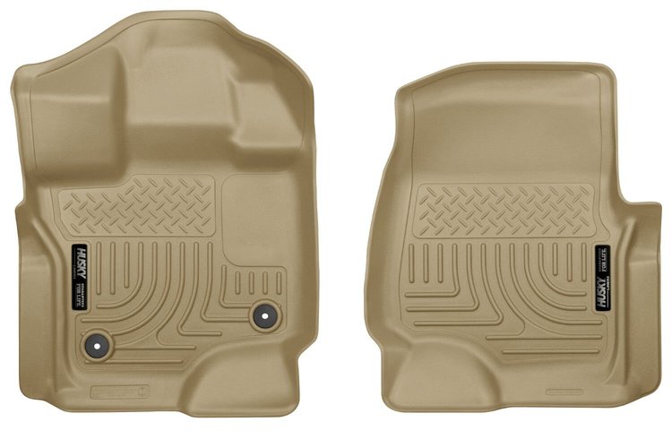 18363 WeatherBeater Front Floor Liners Fits Select Ford F-150 and Select Ford F-150 Lightning [Tan]