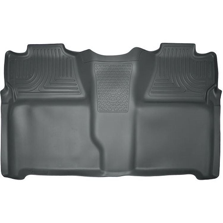 19202 Gray Second Row Floor Liner for 2007-2014 Chevrolet and GMC Crew Cab Pickups