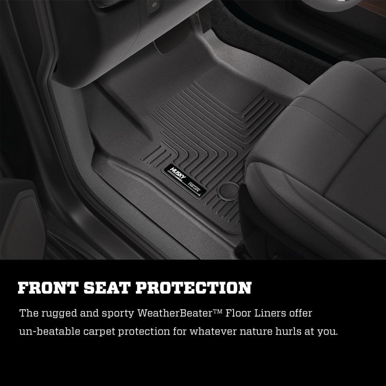 19391 WeatherBeater 2nd Row Floor Liner for 2010 Ford F-450 Super Duty and 2014-2019 Toyota Corolla [Black]