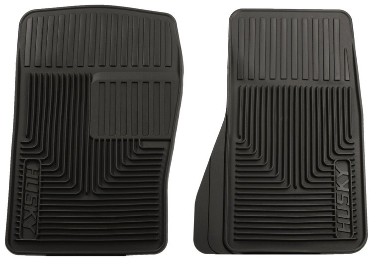 Black Heavy Duty Front Floor Mats, Fits Various Vehicle Applications