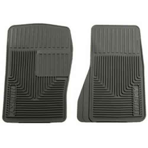 Grey Heavy Duty Front Floor Mats, Fits Various Vehicle Applications