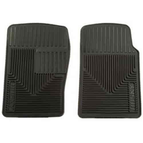 Black Heavy Duty Front Floor Mats, Fit Various Vehicle Applications *While Supplies Last*