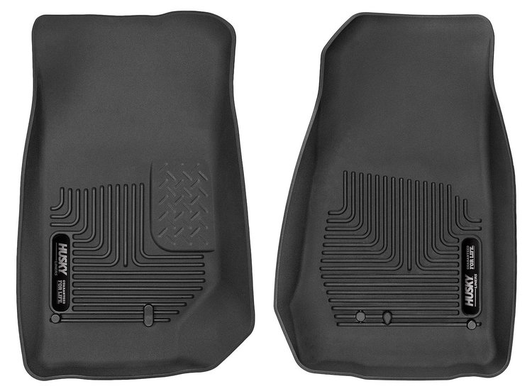 53571 X-act Contour Front Floor Liners for 2007-2017 Jeep Wrangler and 2018 Jeep Wrangler JK [Black]