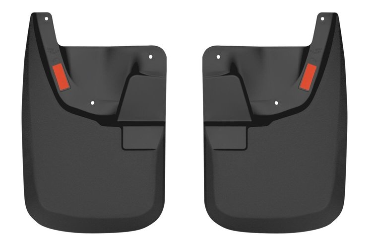 56681 Front Mud Guards for 2011-2016 Ford F-250 Super Duty and 2011-2016 Ford F-350 Super Duty [Black]
