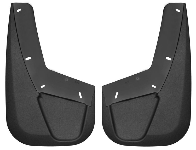 56731 Front Mud Guards for 2007-2014 Cadillac, Chevrolet, and GMC Models [Black]