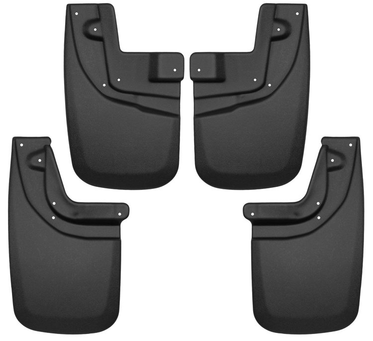 56936 Front & Rear Mud Guards for 2005-2015 Toyota Tacoma and 2005-2015 Toyota Tacoma Pre Runner [Black]