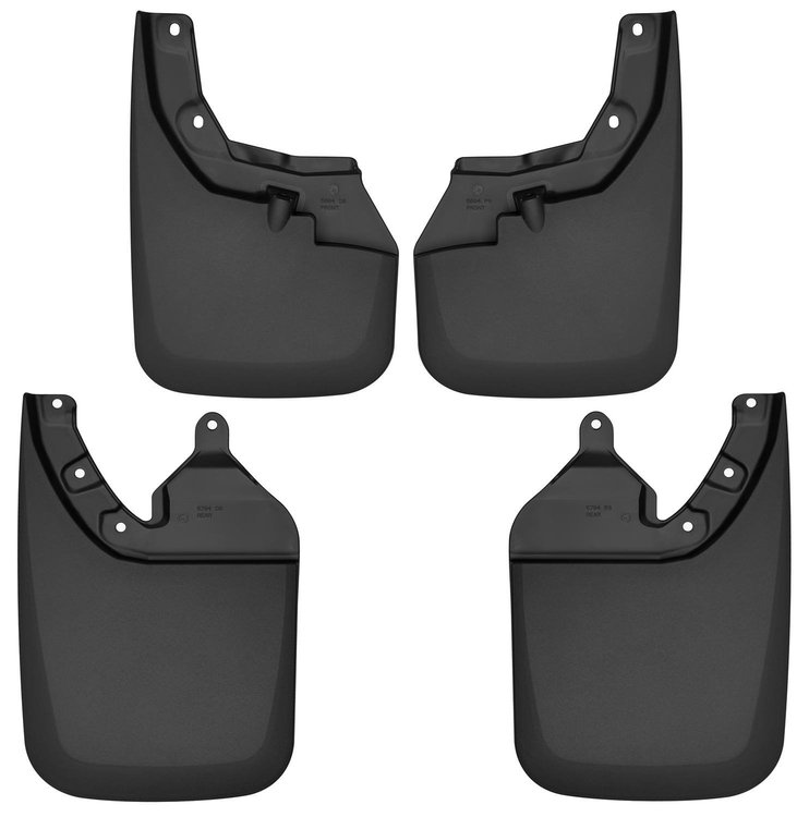 56946 Front & Rear Mud Guards for 2016-2023 Toyota Tacoma [Black]