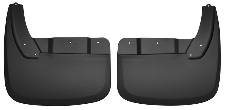 57181 Rear Mud Guards for 2010 Dodge Ram 3500 and 2011-2018 Ram 3500 [Black]