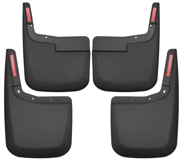 58446 Front & Rear Mud Guards for 2015-2020 Ford F-150 [Black]
