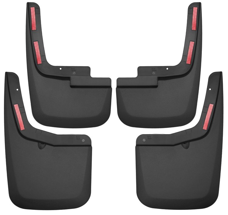 58456 Front & Rear Mud Guards for 2015-2020 Ford F-150 [Black]