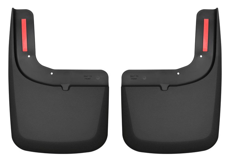 58471 Front Mud Guards for 2017-2022 Ford F-250 Super Duty and 2017-2022 Ford F-350 Super Duty [Black]