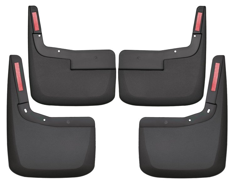 58526 Front & Rear Mud Guards for 2021-2024 Ford F-150 [Black]