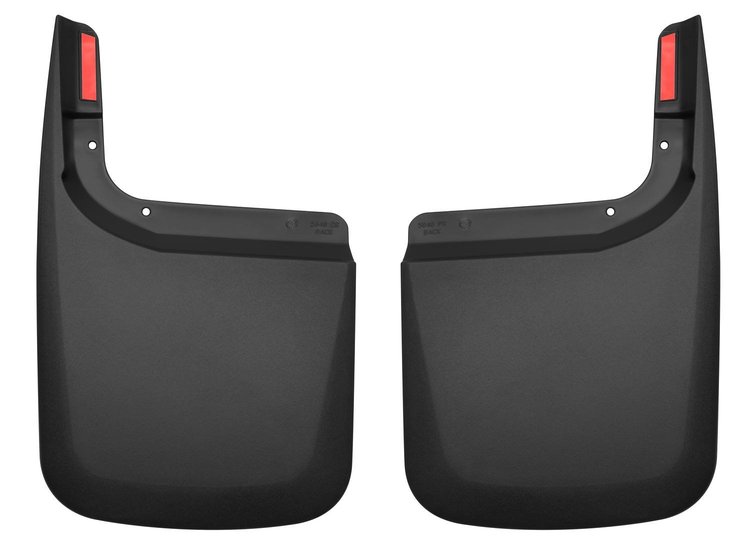 59461 Rear Mud Guards for 2017-2024 Ford F-250 Super Duty and 2017-2024 Ford F-350 Super Duty [Black]