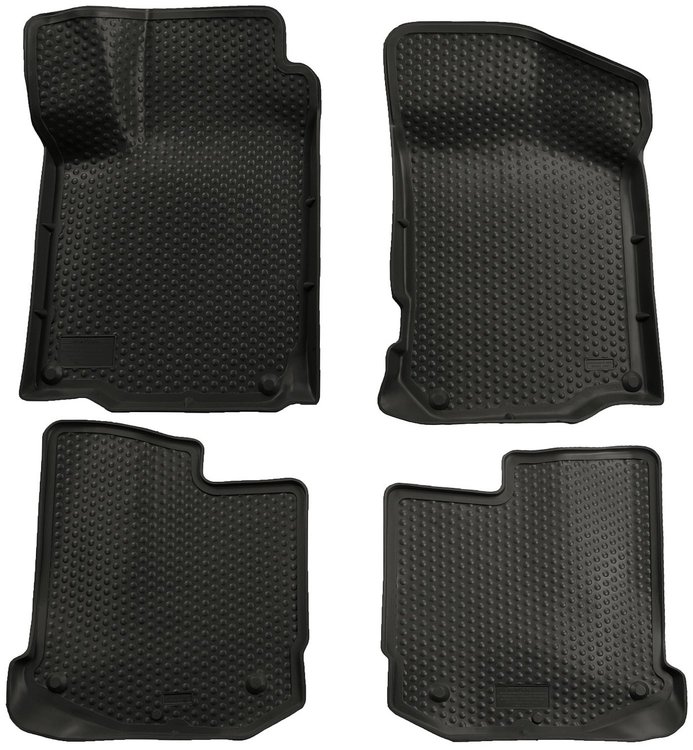 89311 Classic Front & 2nd Row Floor Liners for 1998-2010 Volkswagen Models [Black]