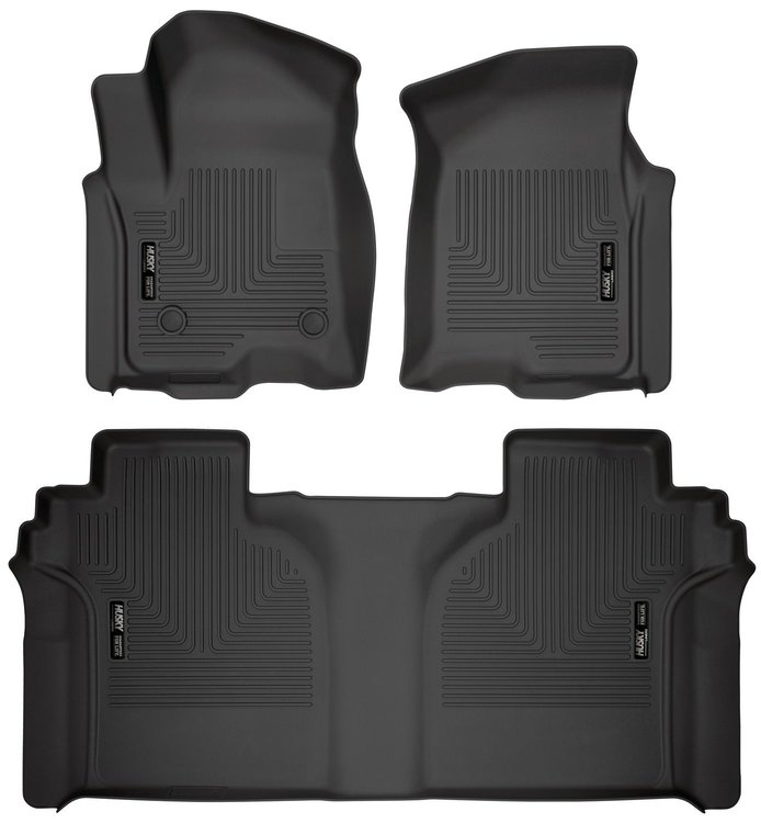 94021 WeatherBeater Front & 2nd Row Floor Liners Fits Select Chevrolet and GMC Models [Black]