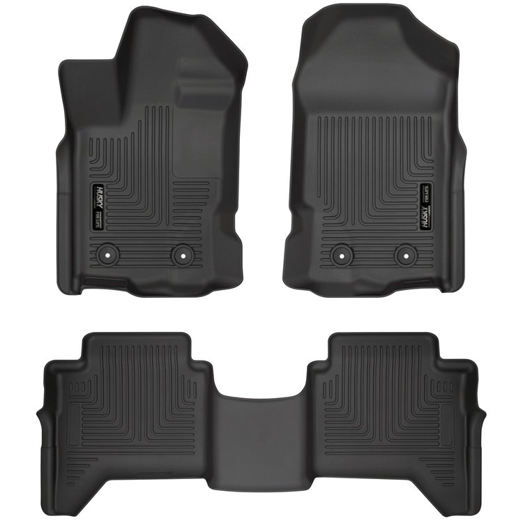 94101 WeatherBeater Front & 2nd Row Floor Liners for 2019-2023 Ford Ranger [Black]