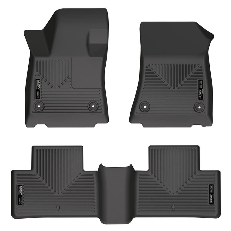 95031 WeatherBeater Front & 2nd Row Floor Liners for 2022-2025 INFINITI QX55 [Black]