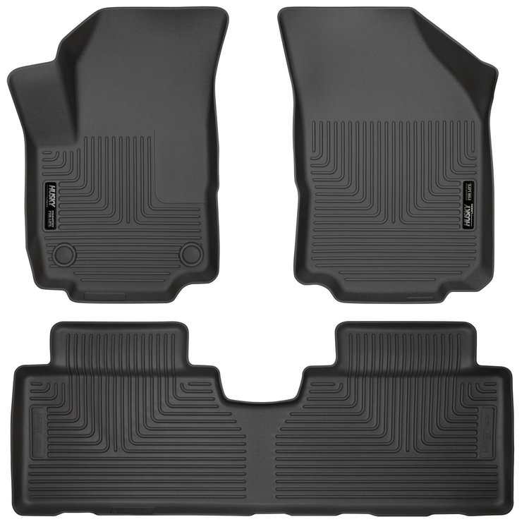 95151 WeatherBeater Front & 2nd Row Floor Liners for 2018-2024 GMC Terrain [Black]
