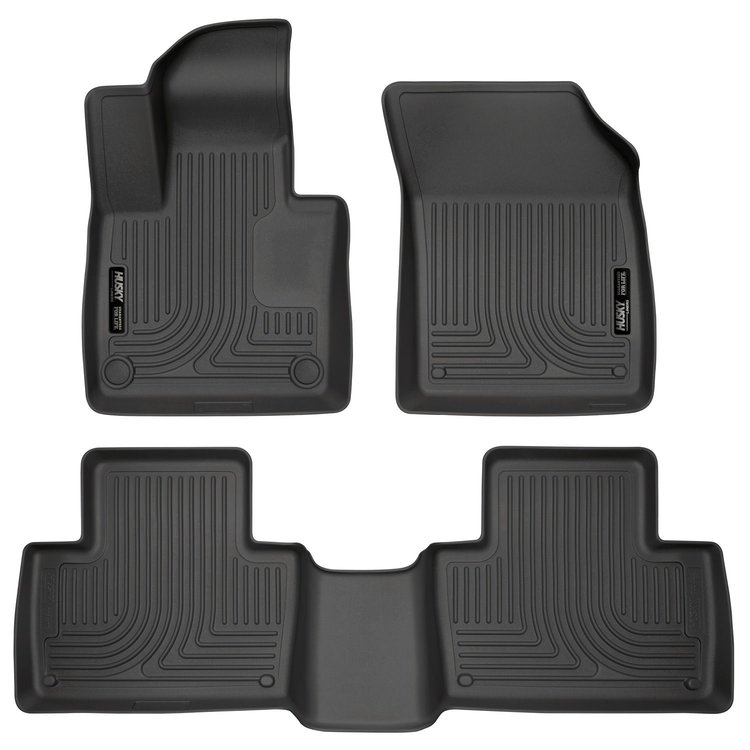 95601 WeatherBeater Front & 2nd Row Floor Liners Fits Select Volvo XC90 [Black]