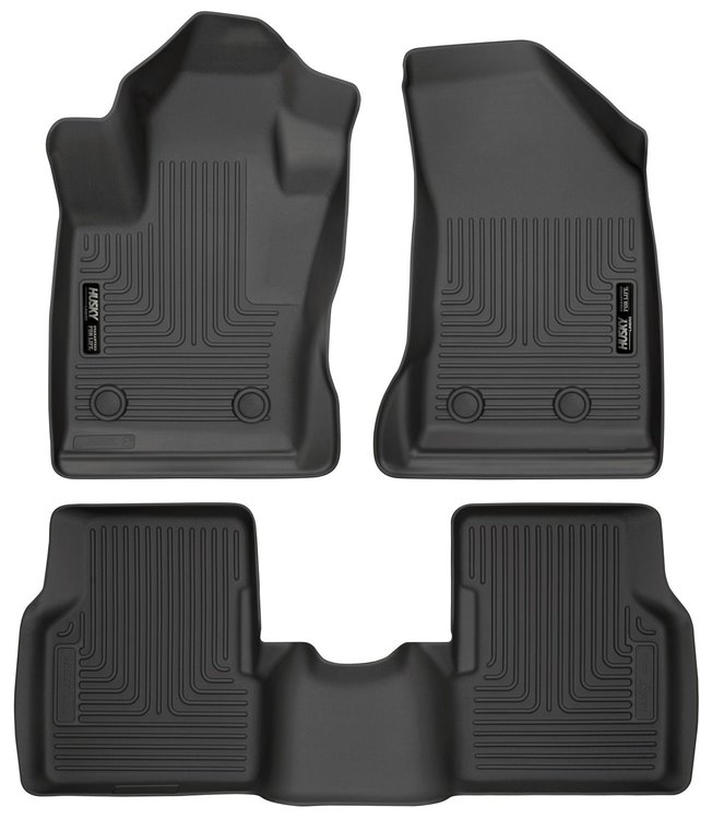 95681 WeatherBeater Front & 2nd Row Floor Liners Fits Select Jeep Compass [Black]