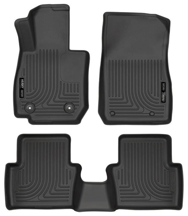 96701 WeatherBeater Front & 2nd Row Floor Liners for 2016-2019 Mazda CX-3 [Black]