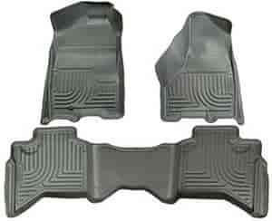 WeatherBeater Floor Liner Gray 2 pc. Front And 1 pc. Rear