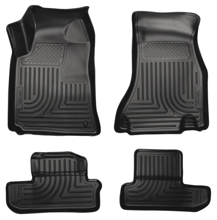 98021 WeatherBeater Front & 2nd Row Floor Liners for 2008-2010 Dodge Challenger [Black]