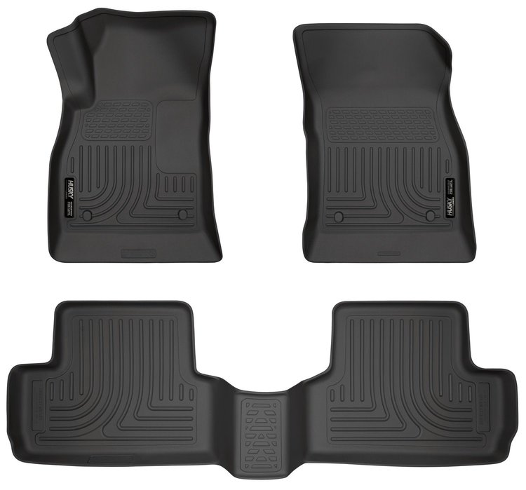 98171 WeatherBeater Front & 2nd Row Floor Liners for 2012-2017 Buick Verano [Black]