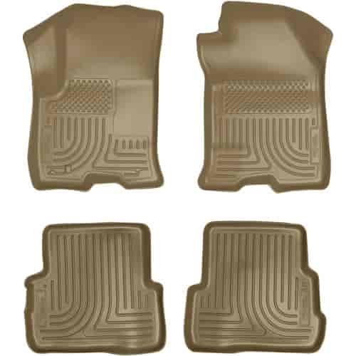 WeatherBeater Floor Liner Tan 2 pc. Front And 2 pc. Rear