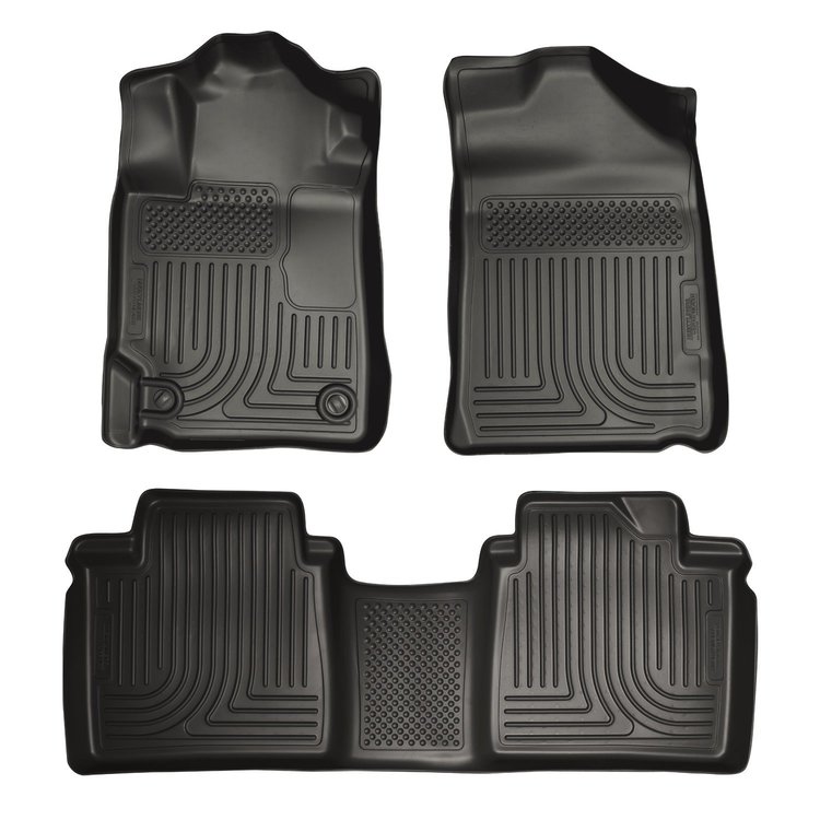 98511 WeatherBeater Front & 2nd Row Floor Liners for 2007-2011 Toyota Camry [Black]