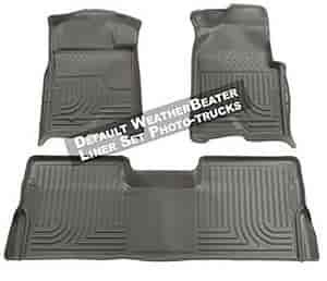 WeatherBeater Floor Liner Gray 2 pc. Front And 1 pc. Rear