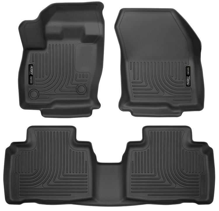 98781 WeatherBeater Front & 2nd Row Floor Liners for 2015-2024 Ford Edge [Black]