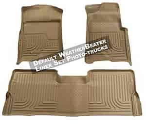 WeatherBeater Floor Liner Tan 2 pc. Front And 1 pc. Rear
