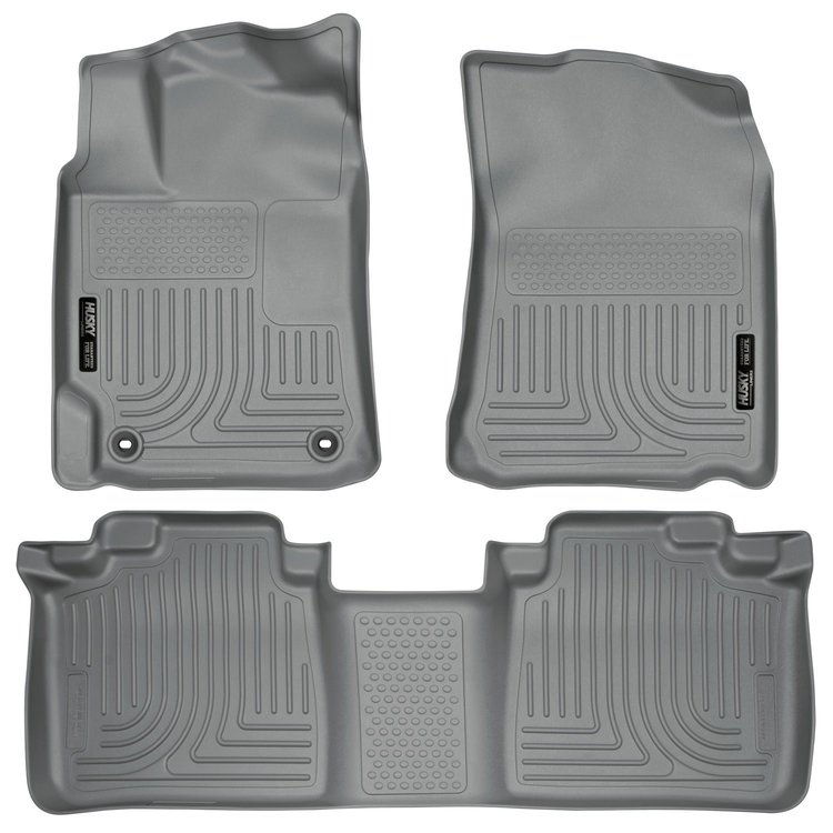 98902 WeatherBeater Front & 2nd Row Floor Liners for 2012-2017 Toyota Camry [Grey]