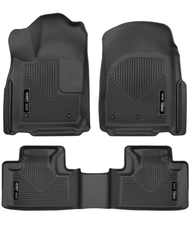 99151 WeatherBeater Front & 2nd Row Floor Liners Fits Select Dodge and Jeep Models [Black]