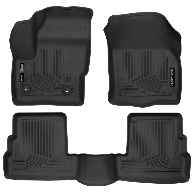 99301 WeatherBeater Front & 2nd Row Floor Liners for 2015-2019 Lincoln MKC [Black]